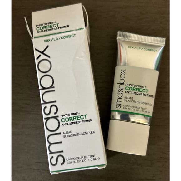 New Smashbox Photo Finish Correcting & Anti-Redness Makeup Primer Soothing .34oz - Picture 3 of 9